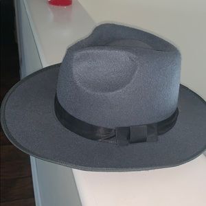 Wide brim Fedora hat